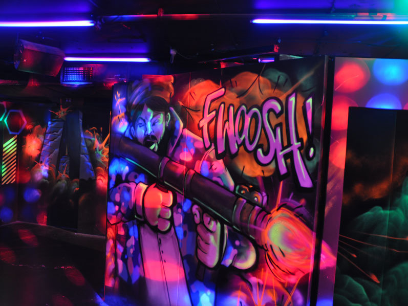 Laser skirmish arena